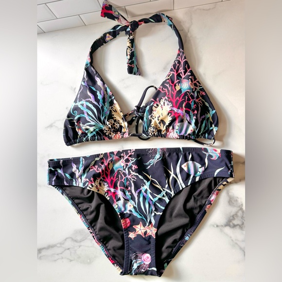 J. Crew Other - J. Crew Halter Bikini Sea Pattern